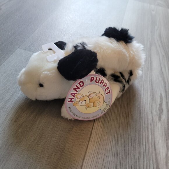 Vintage Rabbit Plush Hand Puppet For Kids Soft & Fluffy Design - Picture 5 of 8